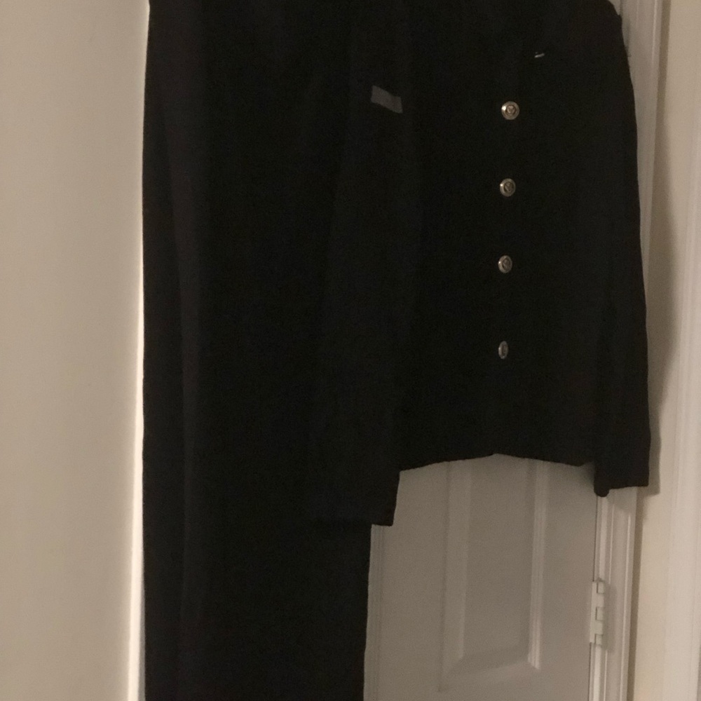 Size 16 St. John Knit, Black Pantsuit